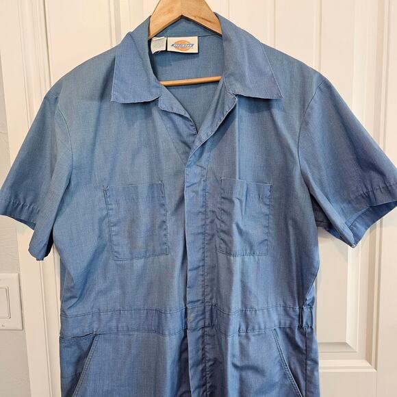Dickies Vintage Coveralls Mens Size 44 Medium Blue 90s Utility Streetwear Grunge - Picture 3 of 14